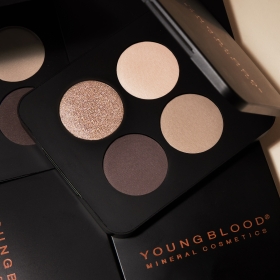 Taupe smoke  - Youngblood Pressed Mineral Eyeshadow Quad, 4g